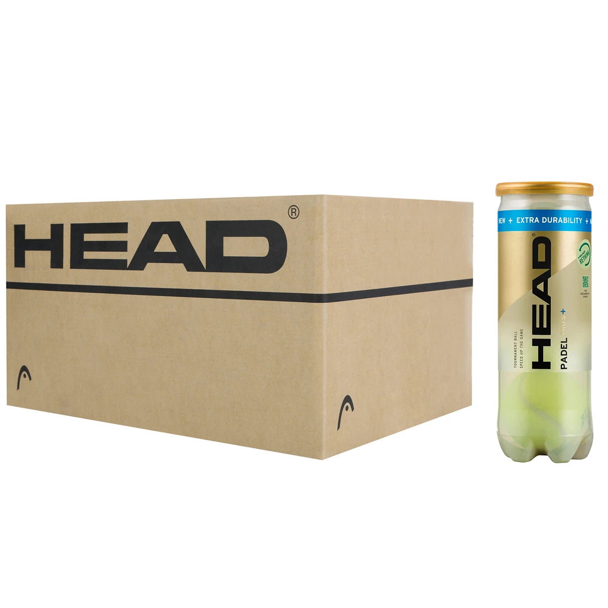 Carton of 24 Tubes of 3 Head Padel Pro S Balls +