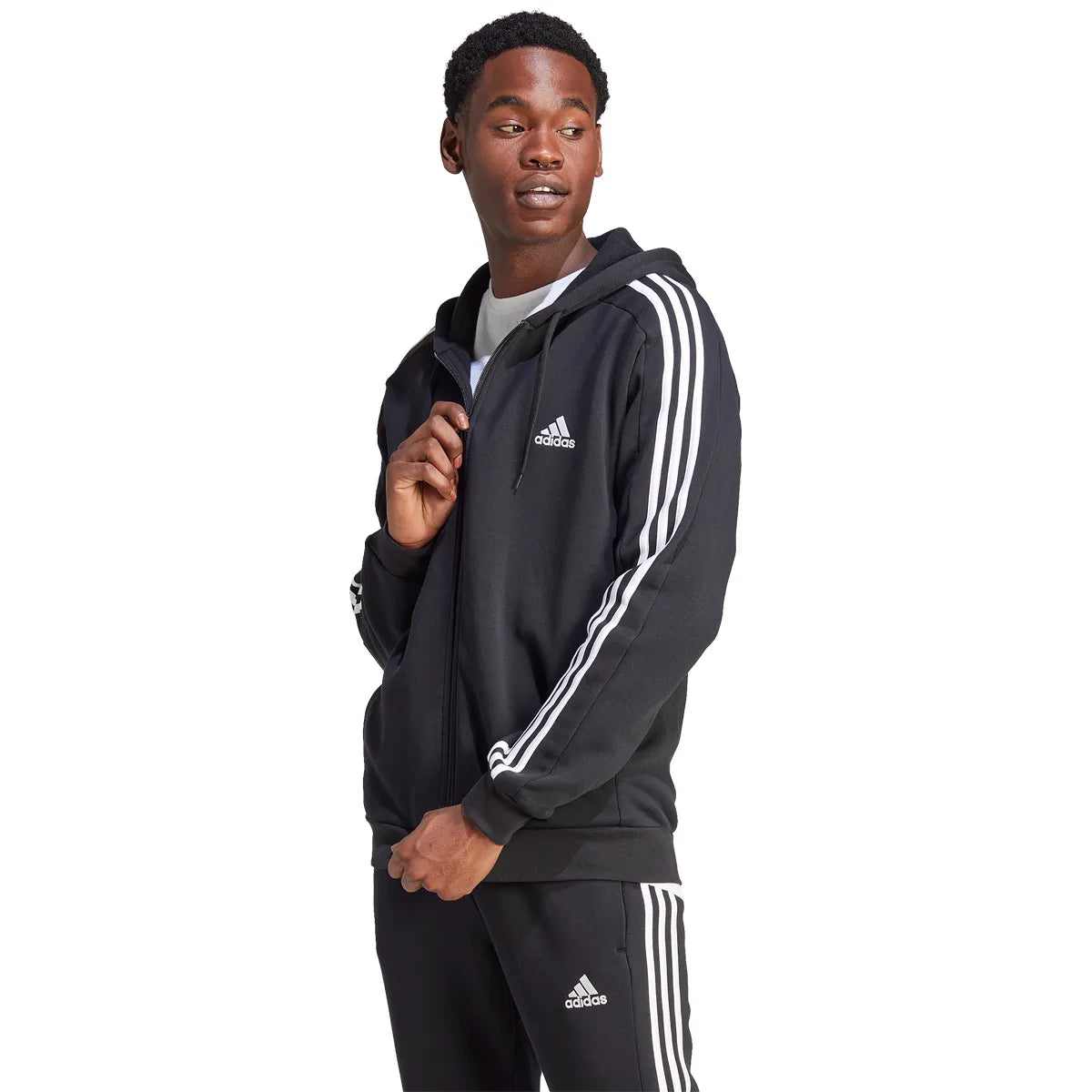 Adidas 3 Stripes Full Zip Jacket