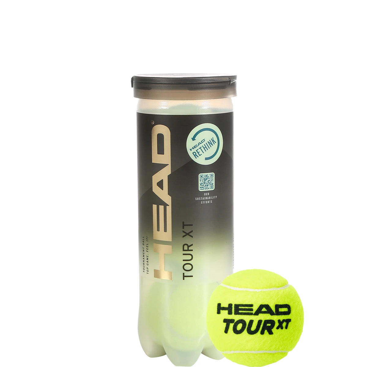 Tube of 3 Head Tour Xt Tennis Balls