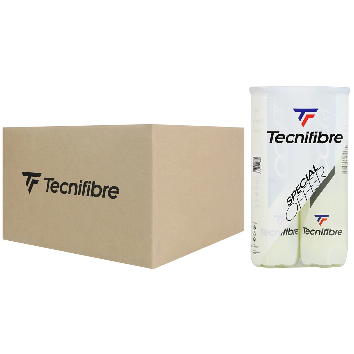 Carton of 18 Bipacks of 4 Tecnifibre Court Balls