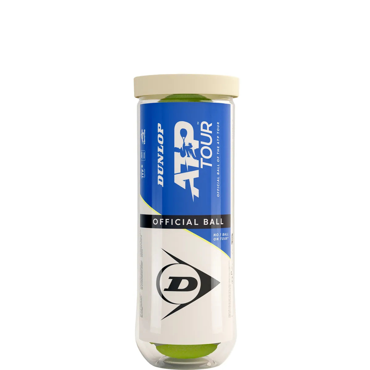 Tube of 3 Dunlop ATP Tour Tennis balls