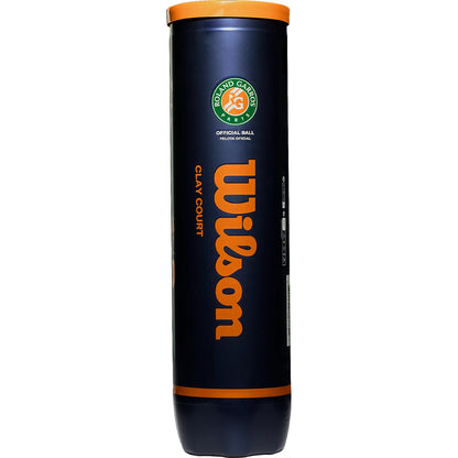 Tube of 4 Wilson Roland Garros Clay Court Tennis Balls