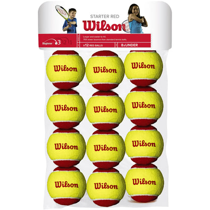 Pack of 12 Wilson Starter Red Tennis Balls