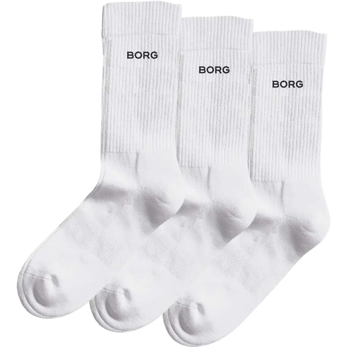 3 Pairs of Bjorn Borg Essential Logo Side Socks (Mid)