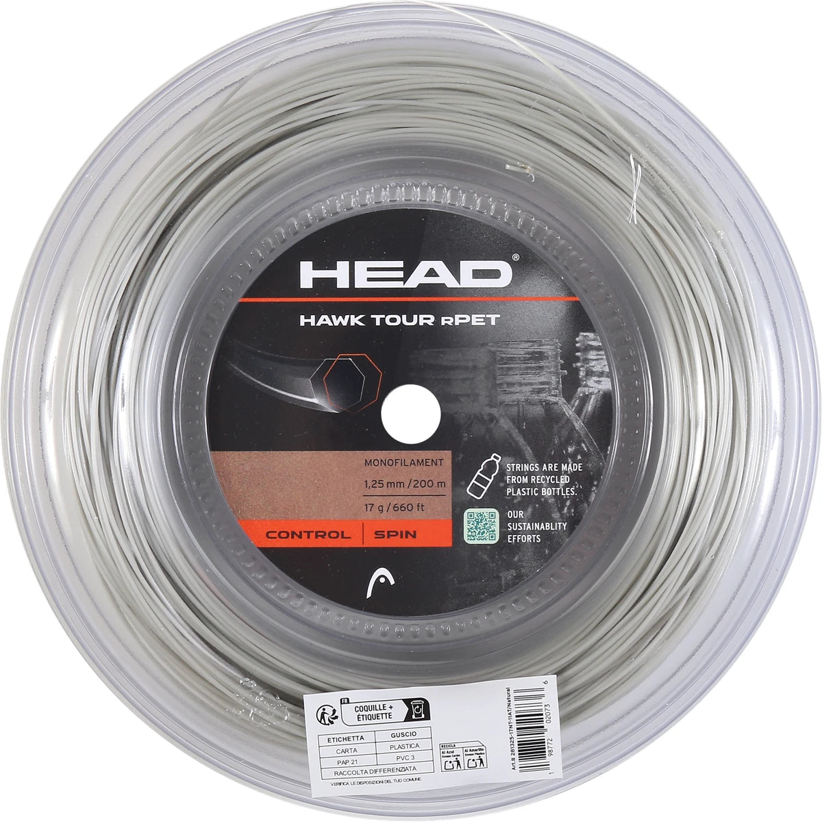 Head Hawk Tour Rpet Reel (200 Metres)
