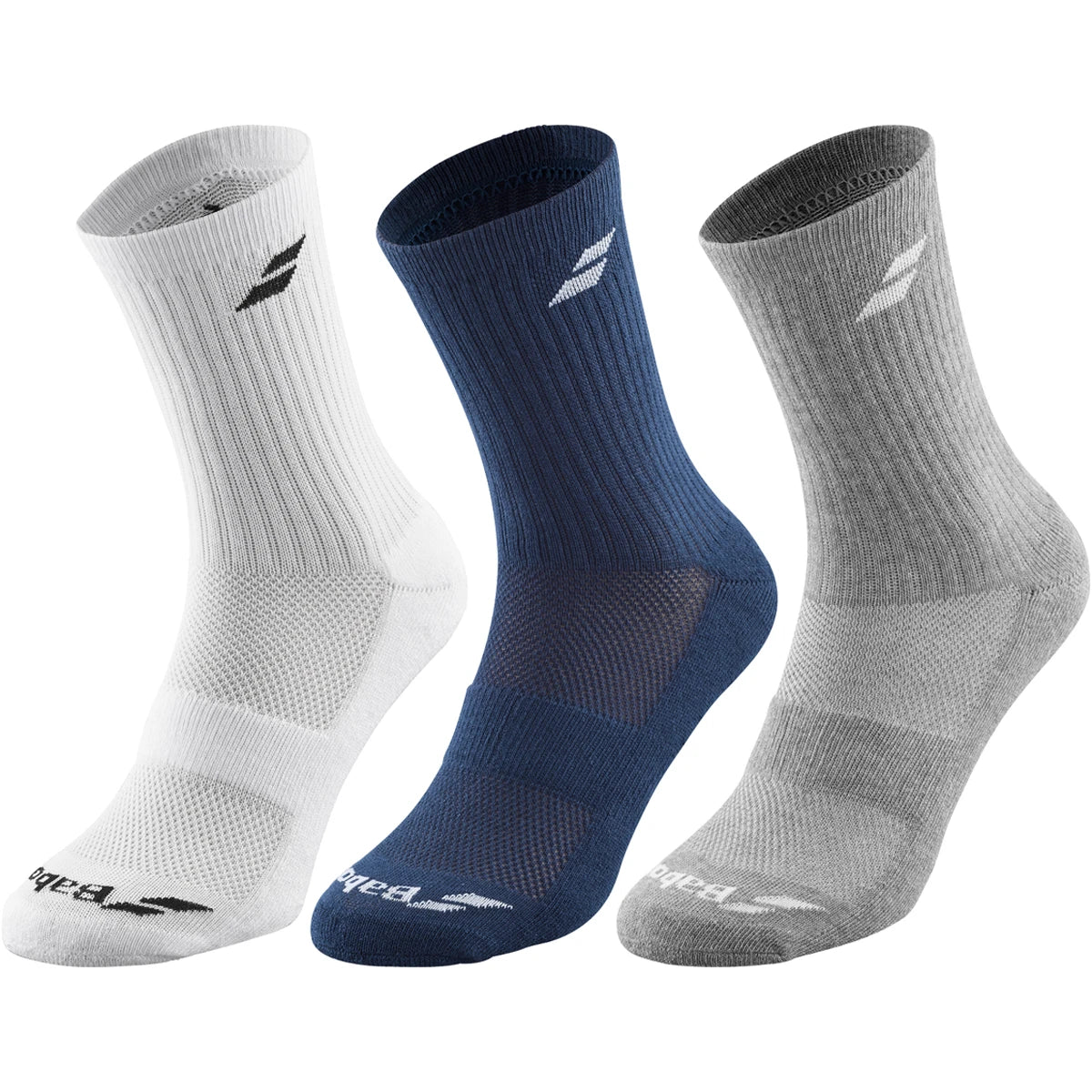 3 Pairs of Babolat Junior Socks (Mid)