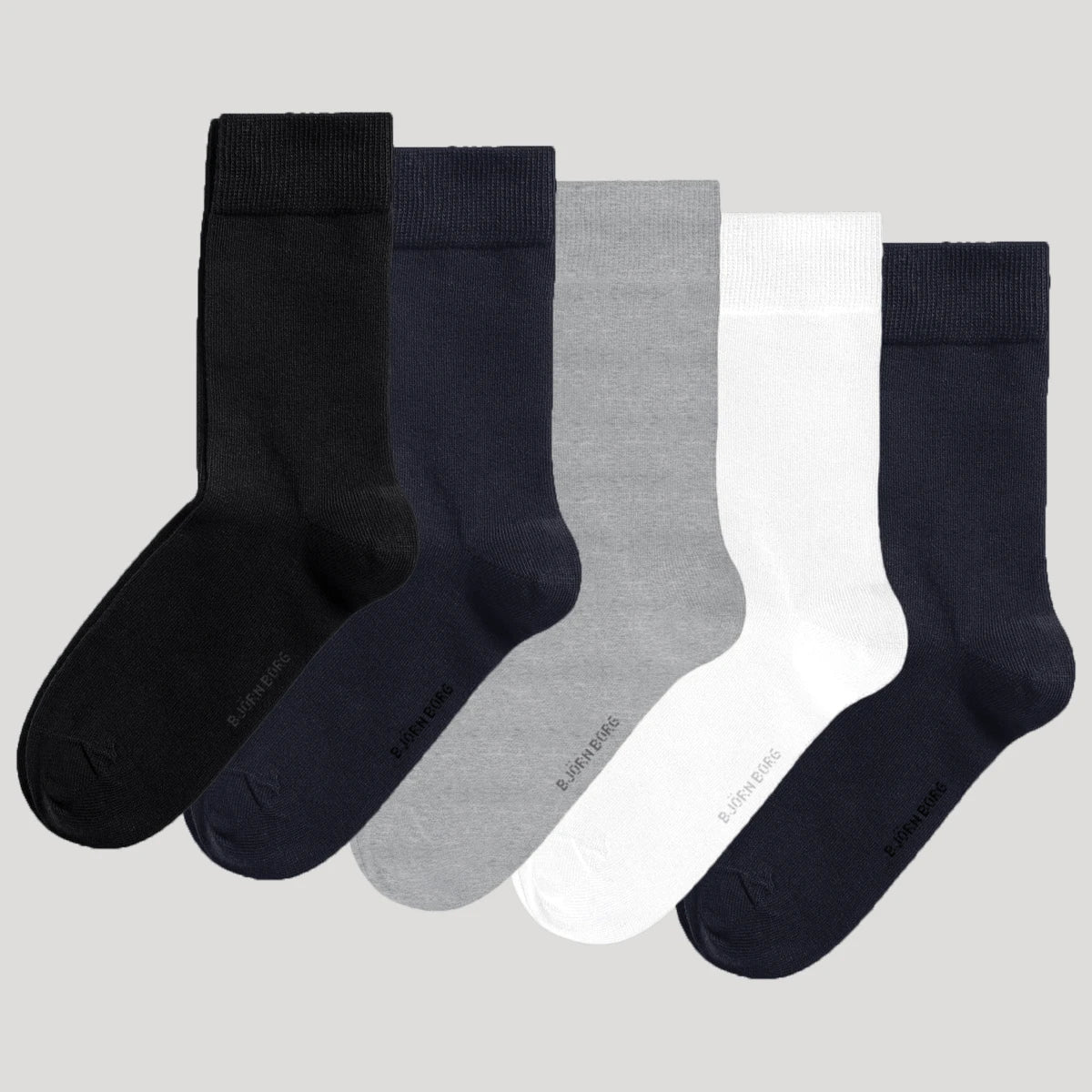 5 Pairs of Bjorn Borg Essential Socks (Mid)