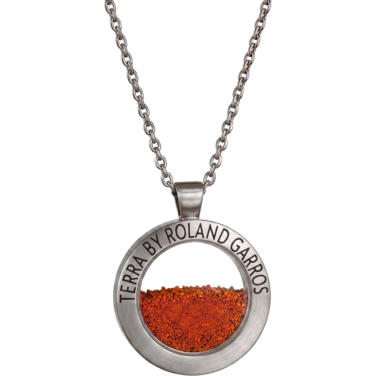 TERRA ACCESS MATTE STEEL NECKLACE AND MEDAL WITHOUT STONE SMALL MODEL