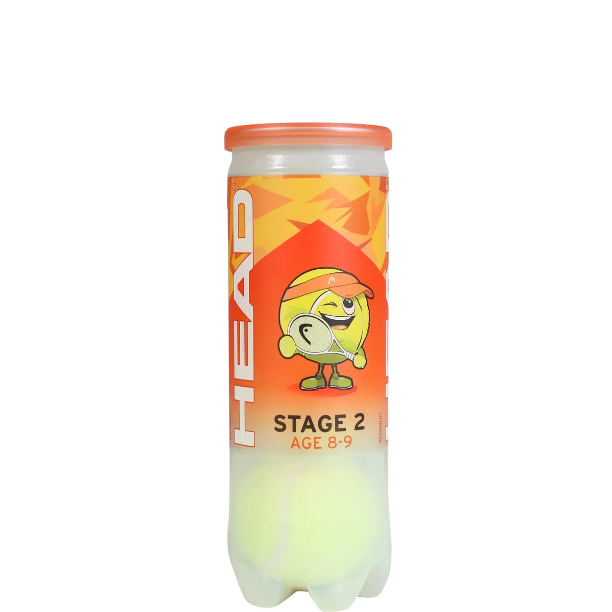 Tube of 3 Head Tip Orange Balls