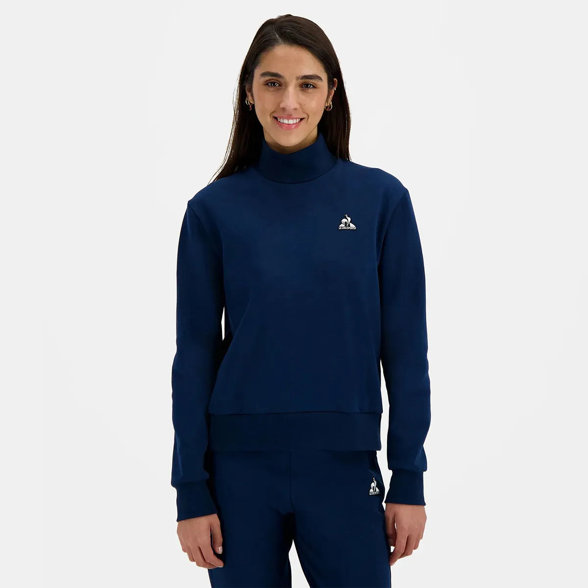 Le Coq Sportif Women's Heritage Roll Neck Sweatshirt