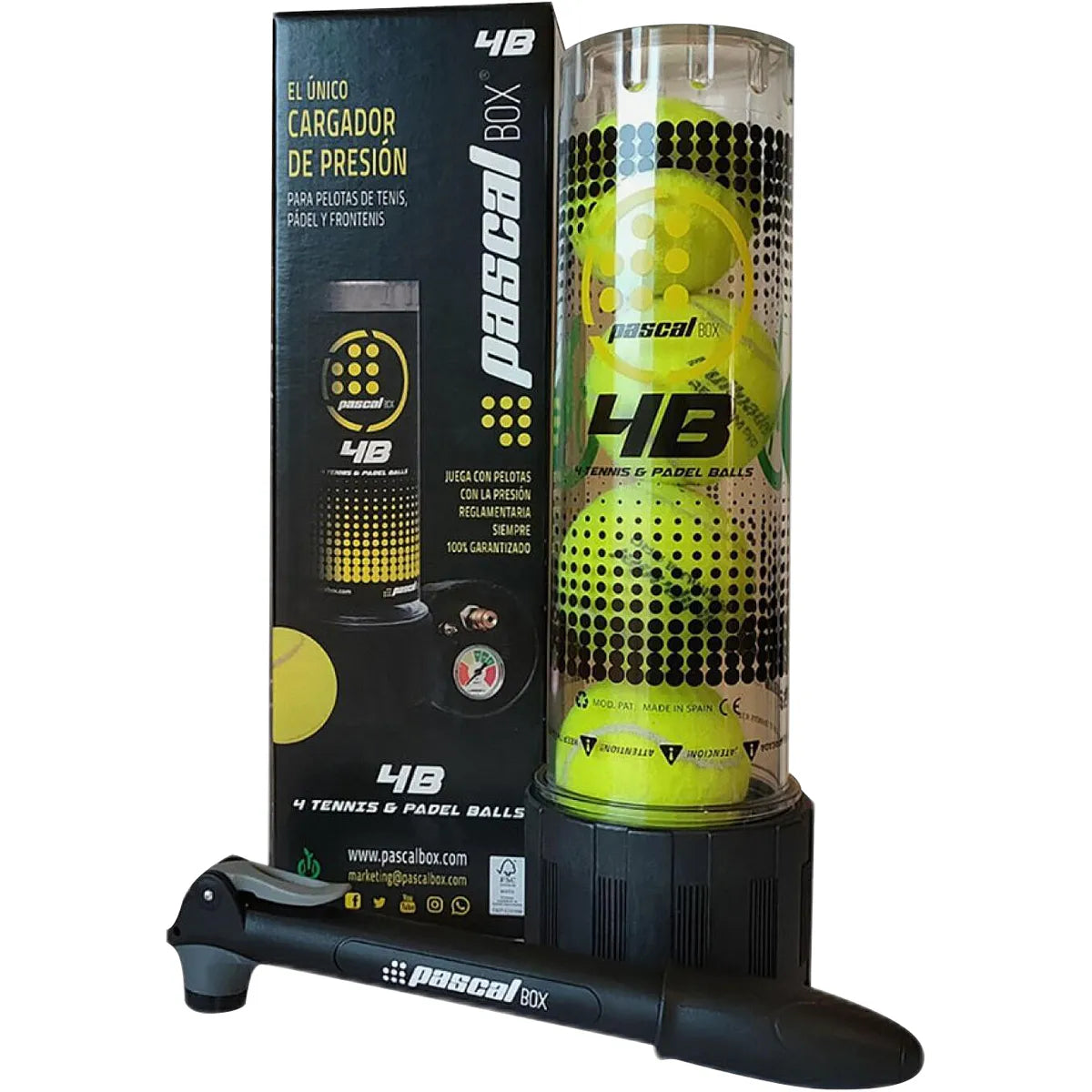 Bullpadel Pascal Box 4B Pressurisation Accessories