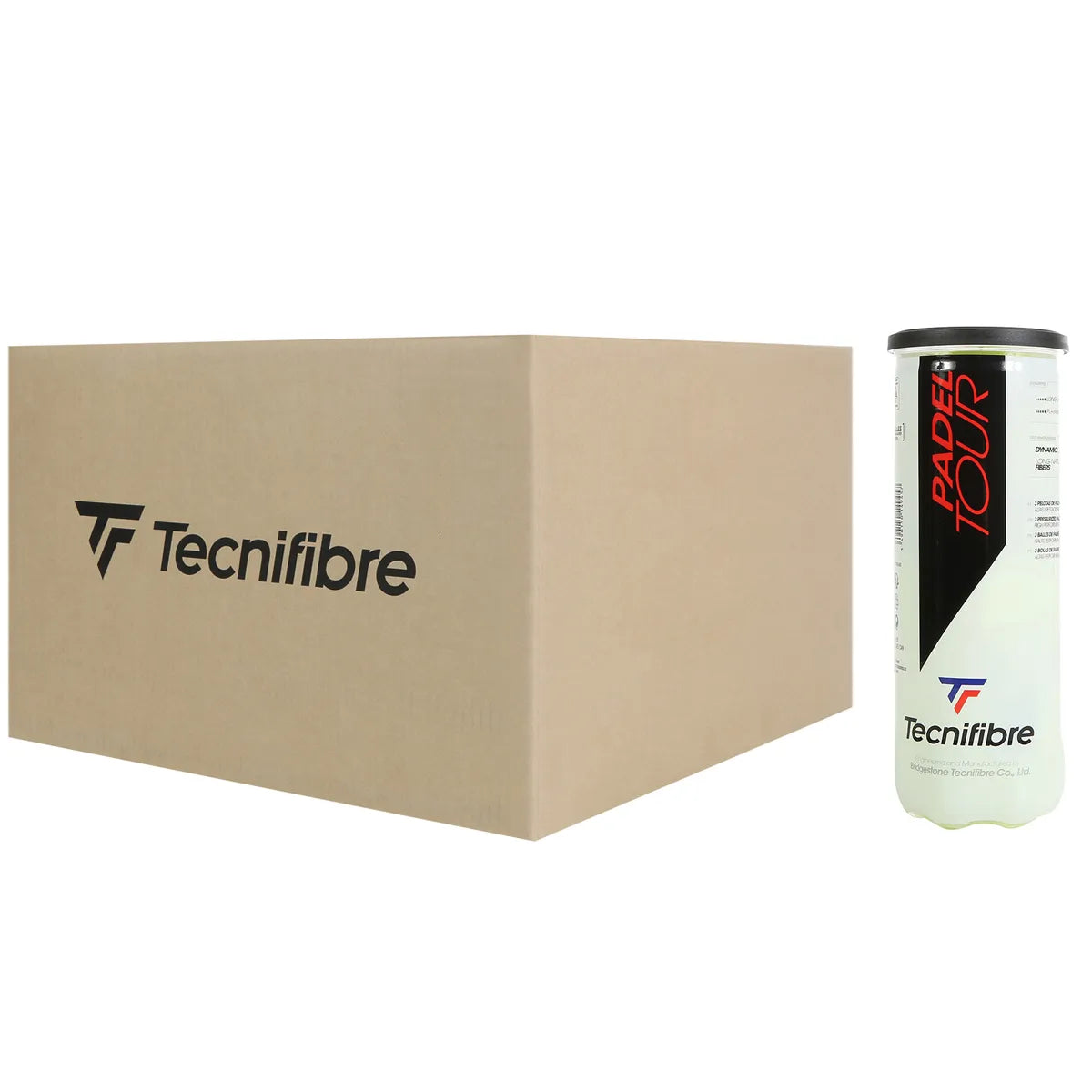 Box of 24 Tubes of 3 Tecnifibre Tour Padel Balls