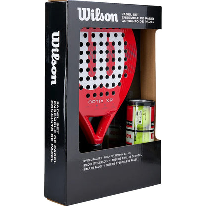Wilson Padel Racket Kit + Tube of Optix Xp Balls