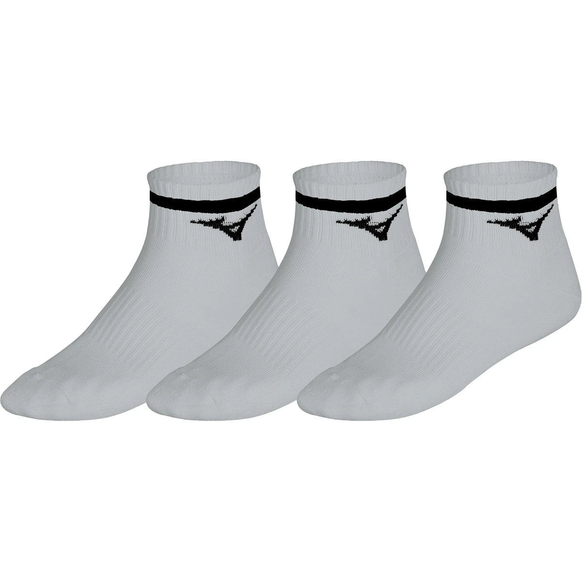 3 Pairs Mizuno Training Mid Socks