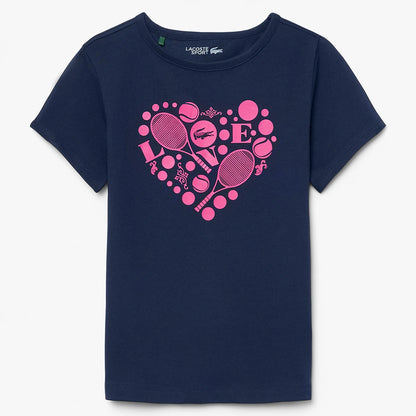 T-Shirt Lacoste Junior Girl Core Performance Graphic