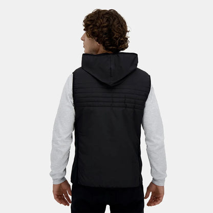 Le Coq Sportif Hybrid Sleeveless Puffer Jacket with Hood
