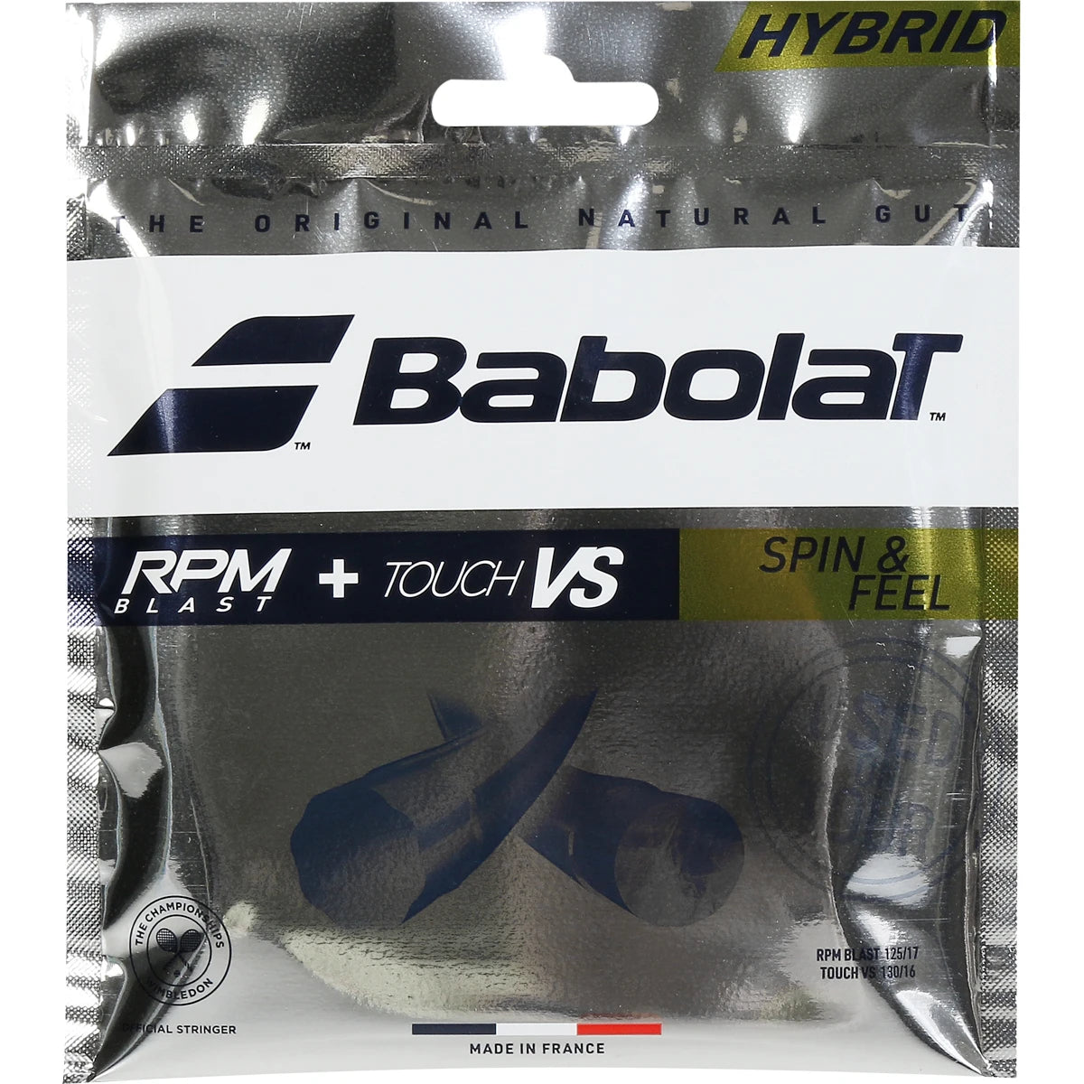 Babolat Hybrid String RPM Blast (1.25mm) + Touch VS (1.30mm)