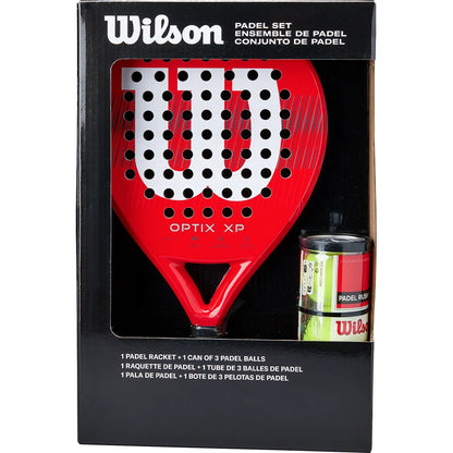 Wilson Padel Racket Kit + Tube of Optix Xp Balls