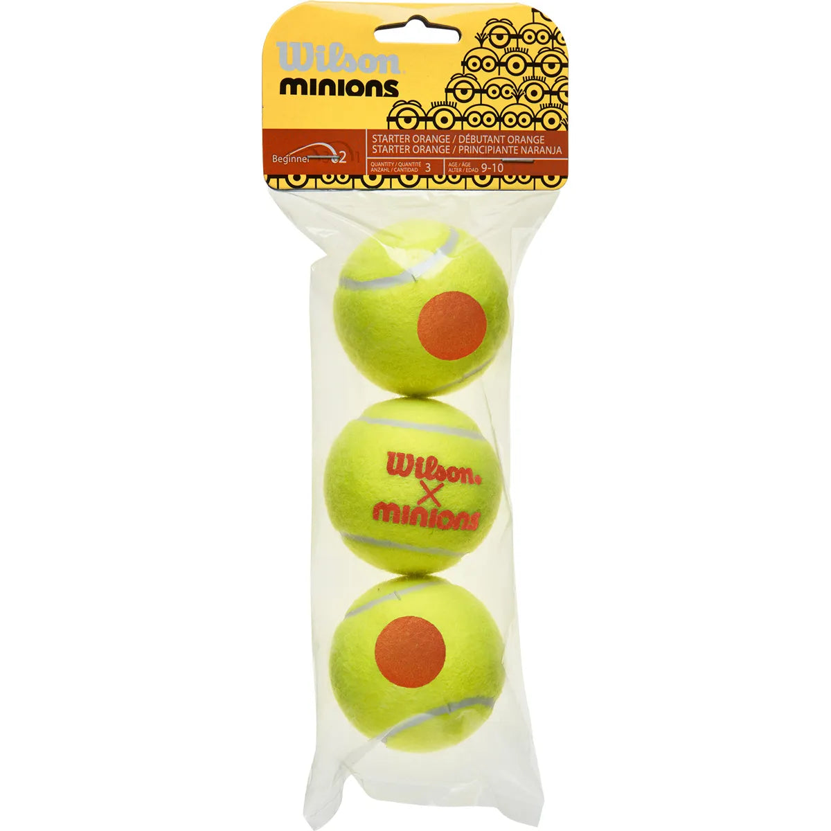 Pack of 3 Wilson Minions Stage 2 Tennis balls