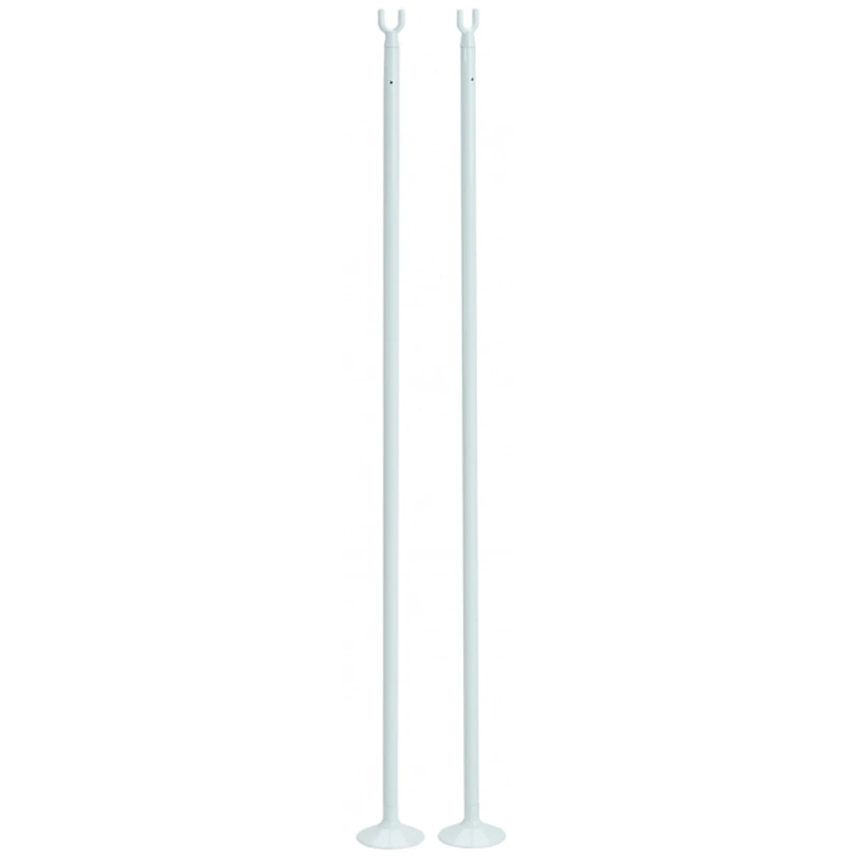 Pair of Pro Singles Tennis Posts White Colour