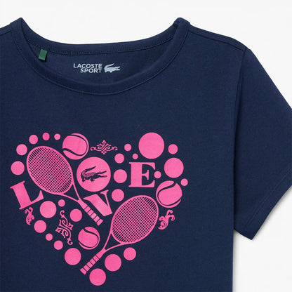 T-Shirt Lacoste Junior Girl Core Performance Graphic