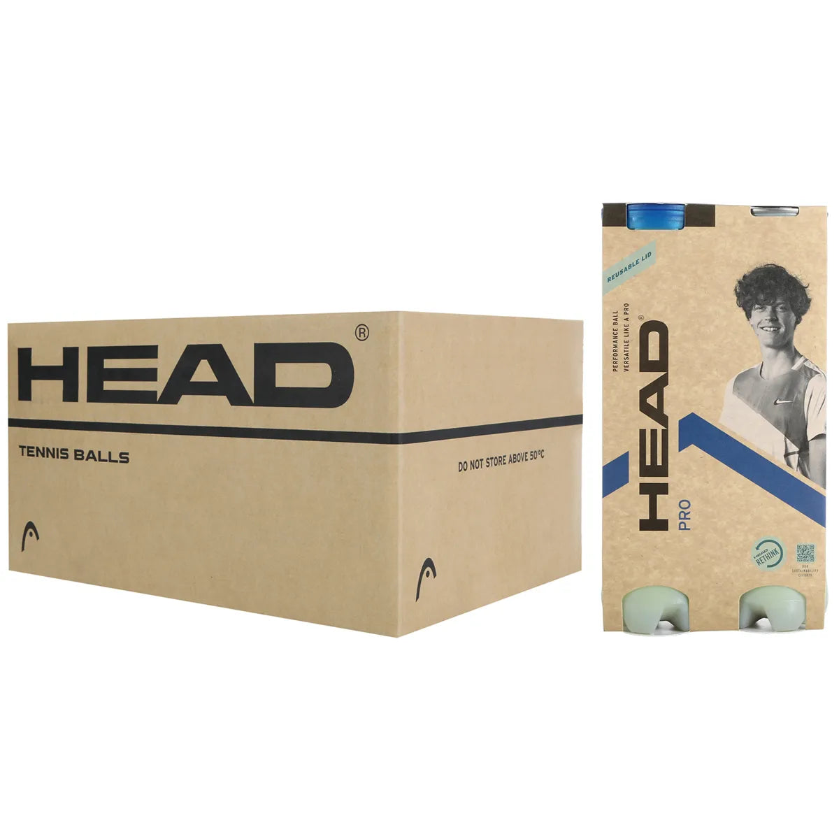 Box of 18 Bipacks of 4 Head Pro Balls