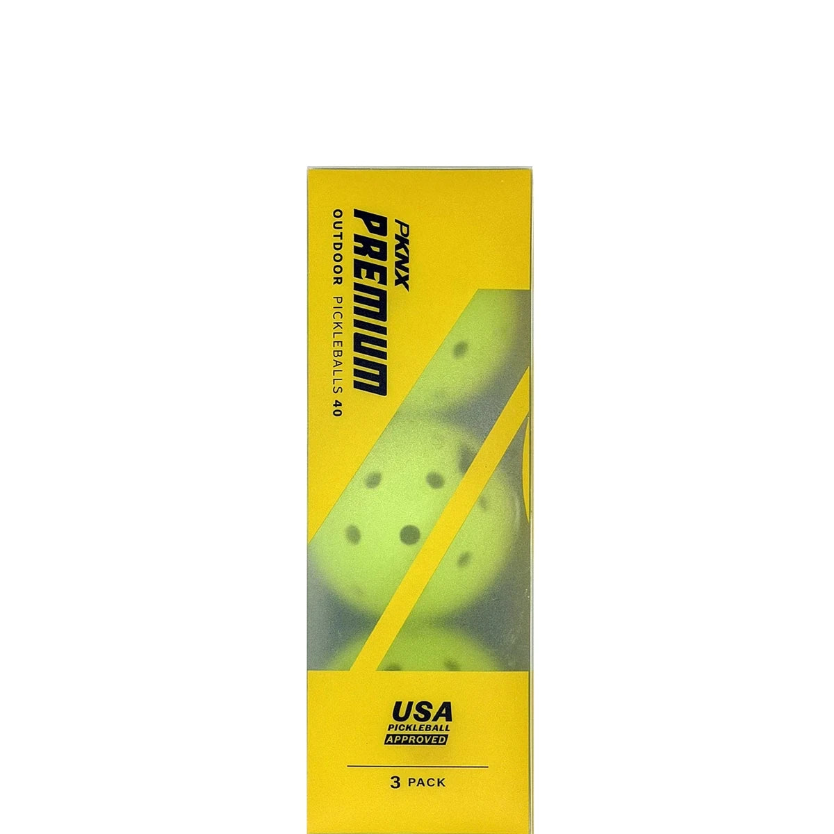 Set of 3 Pro Kennex Outdoor Premium Pickleball Balls (40 Holes)