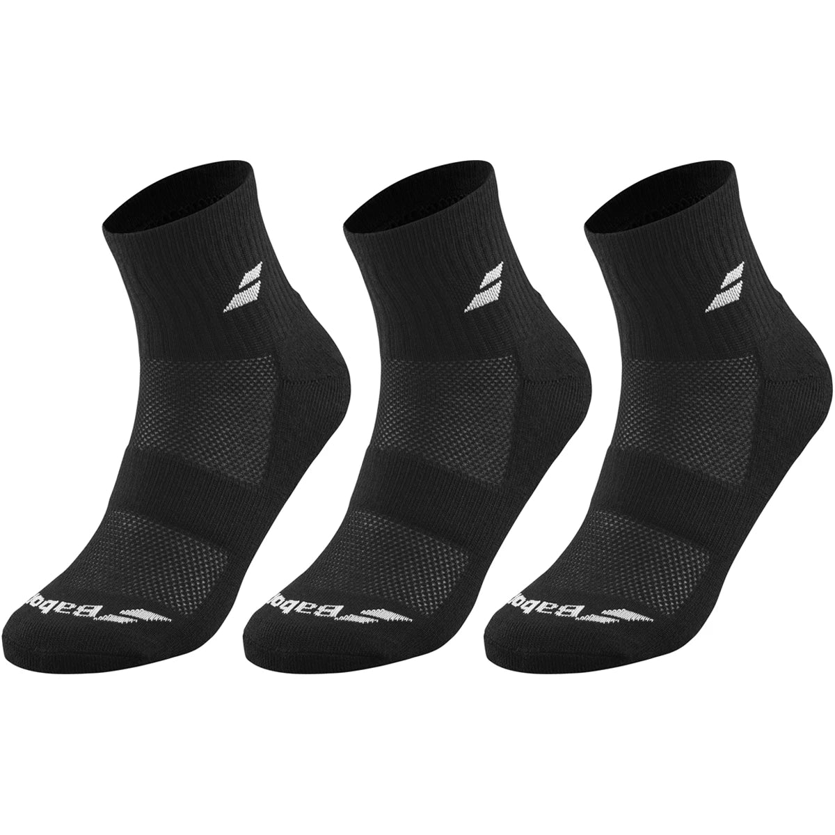 3 Pairs of Babolat Quarter (Ankle) Socks
