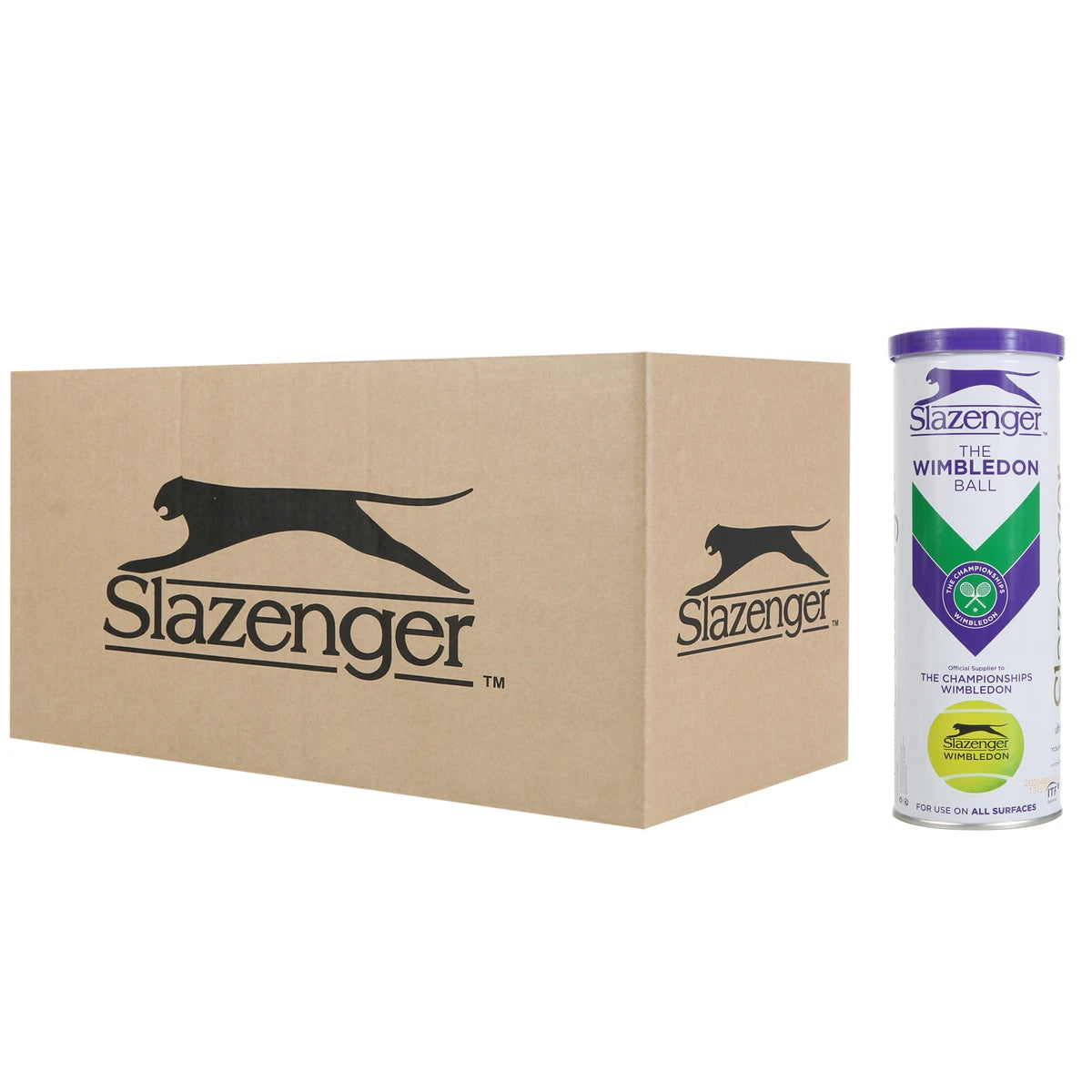 Box of 24 Tubes of 3 Slazenger Tennis Balls