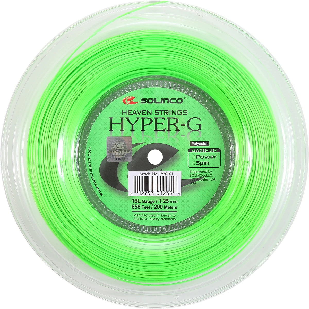 Solinco Hyper-G Reel (200 Metres)