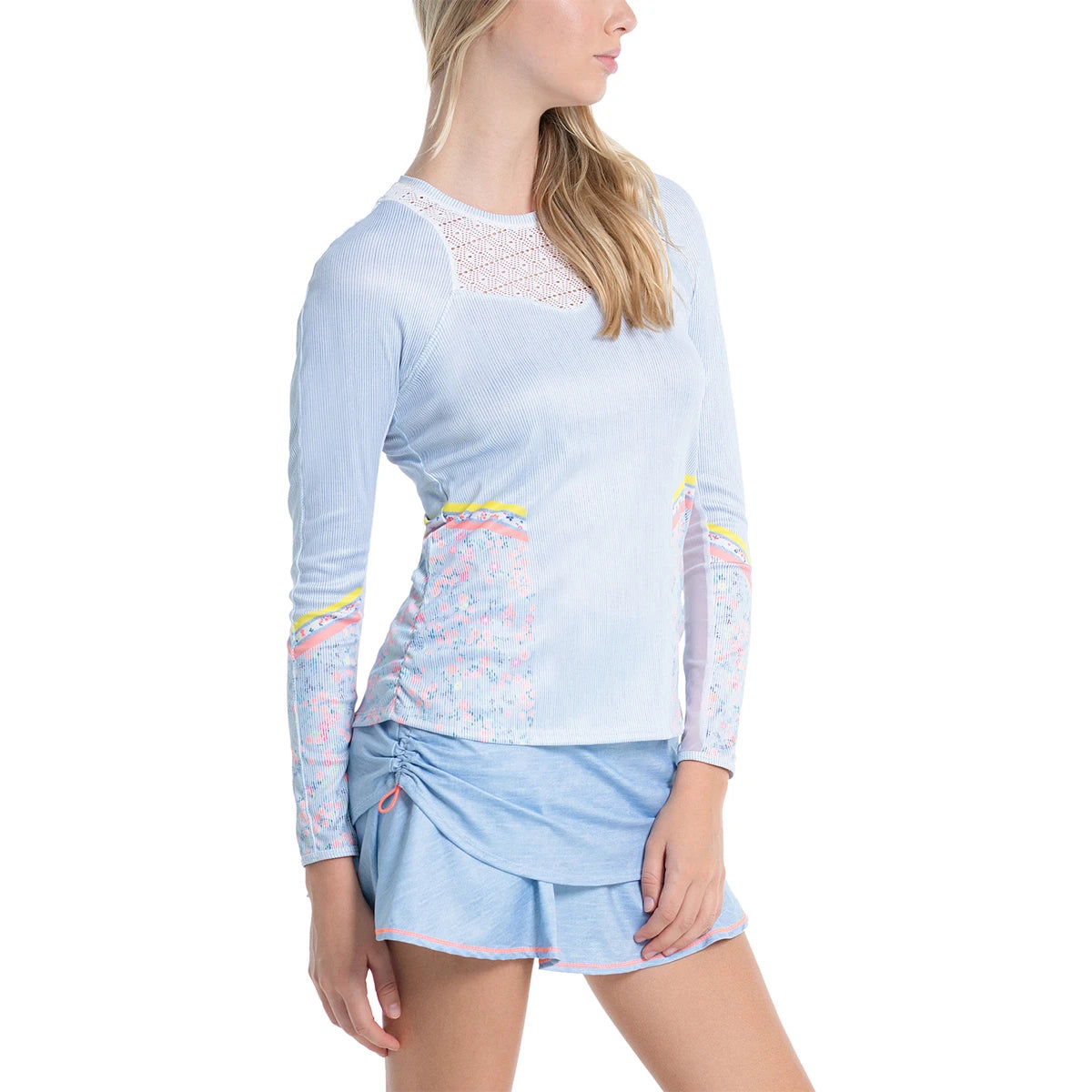 Lucky In Love Women's Chambray Blossom Liberty In Love Long Sleeve T-Shirt