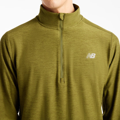 New Balance Long Sleeve 1/4 Zip Sport Essentials T-Shirt