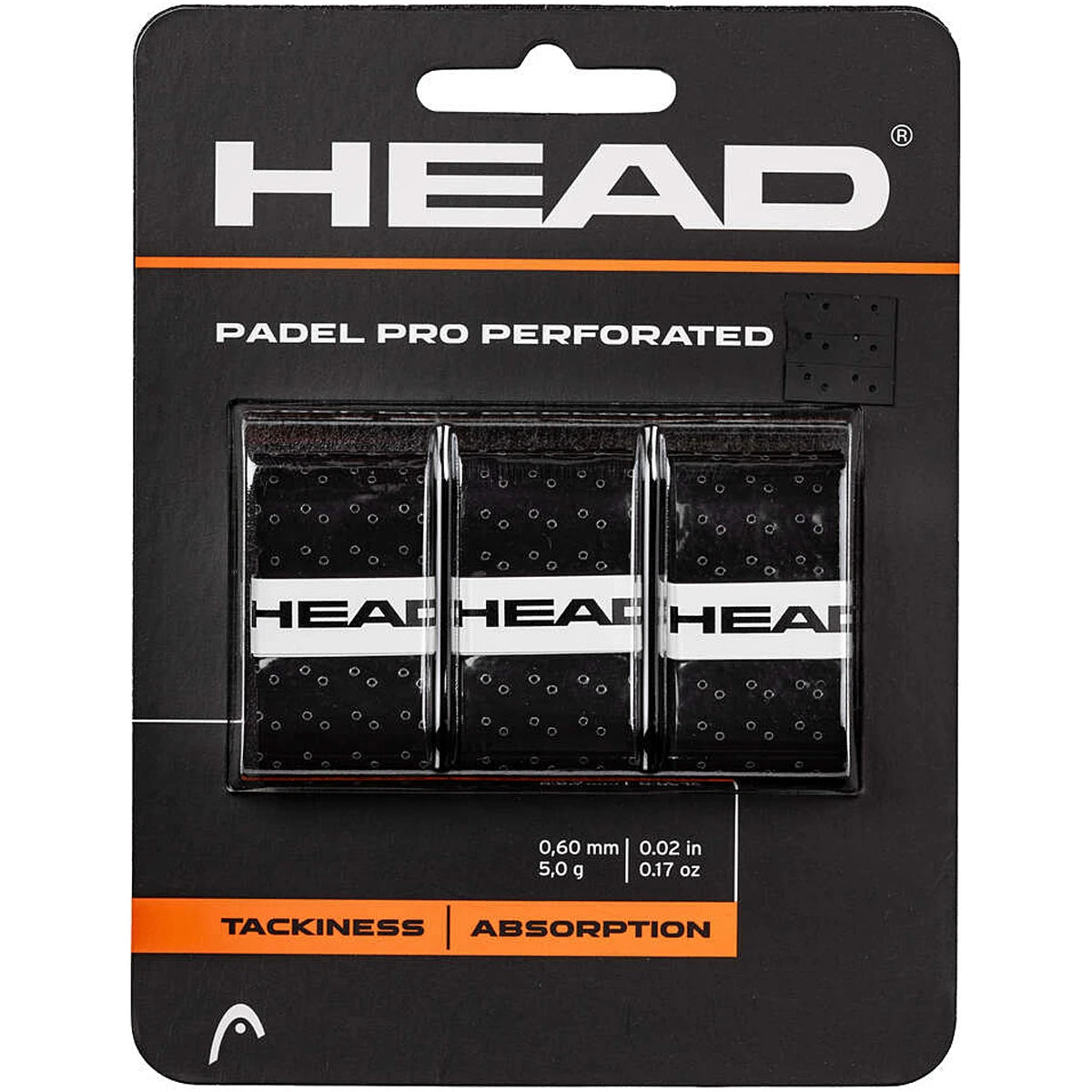Head Padel Pro Perforated Overgrips X3