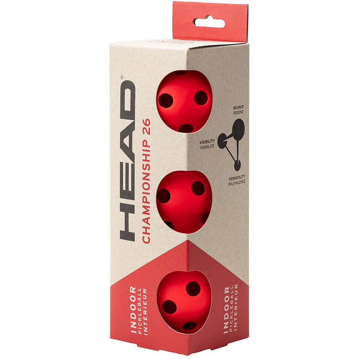 Pack of 3 Head Championship Pickleball balls 26
