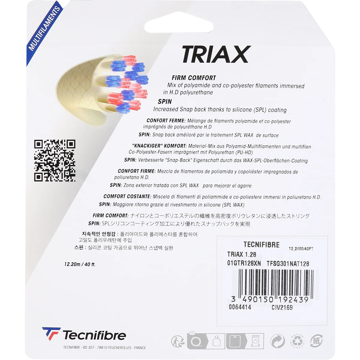 Tecnifibre Triax String (12 Metres)