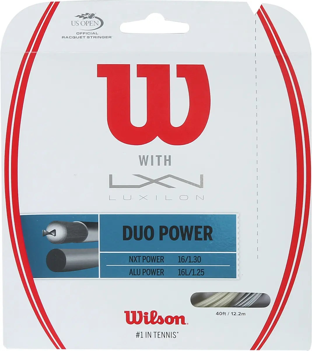 Wilson Duo Power Stringing: Luxilon Alu Power & Wilson Nxt Power 1.25 (12.20 Metres)