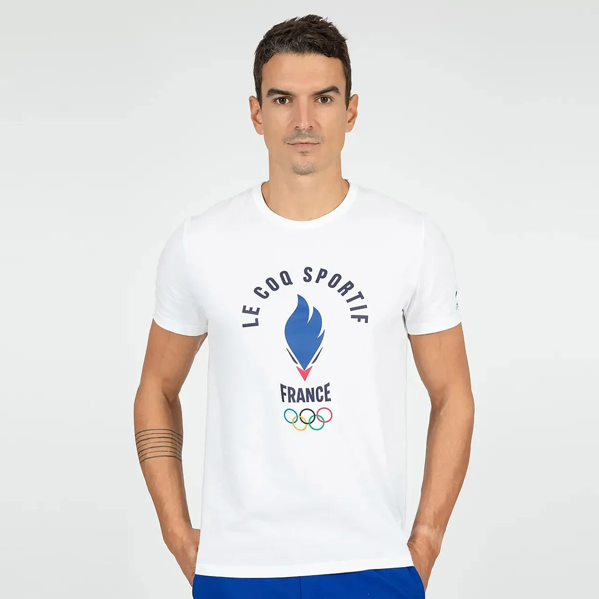 Le Coq Sportif France Olympic Village T-Shirt (1)