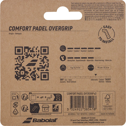 Babolat Comfort Padel Overgrips X3