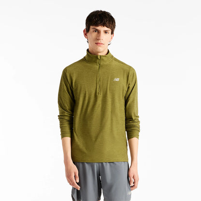 New Balance Long Sleeve 1/4 Zip Sport Essentials T-Shirt