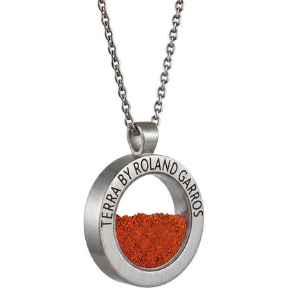 TERRA ACCESS MATTE STEEL NECKLACE AND MEDAL WITHOUT STONE LARGE MODEL