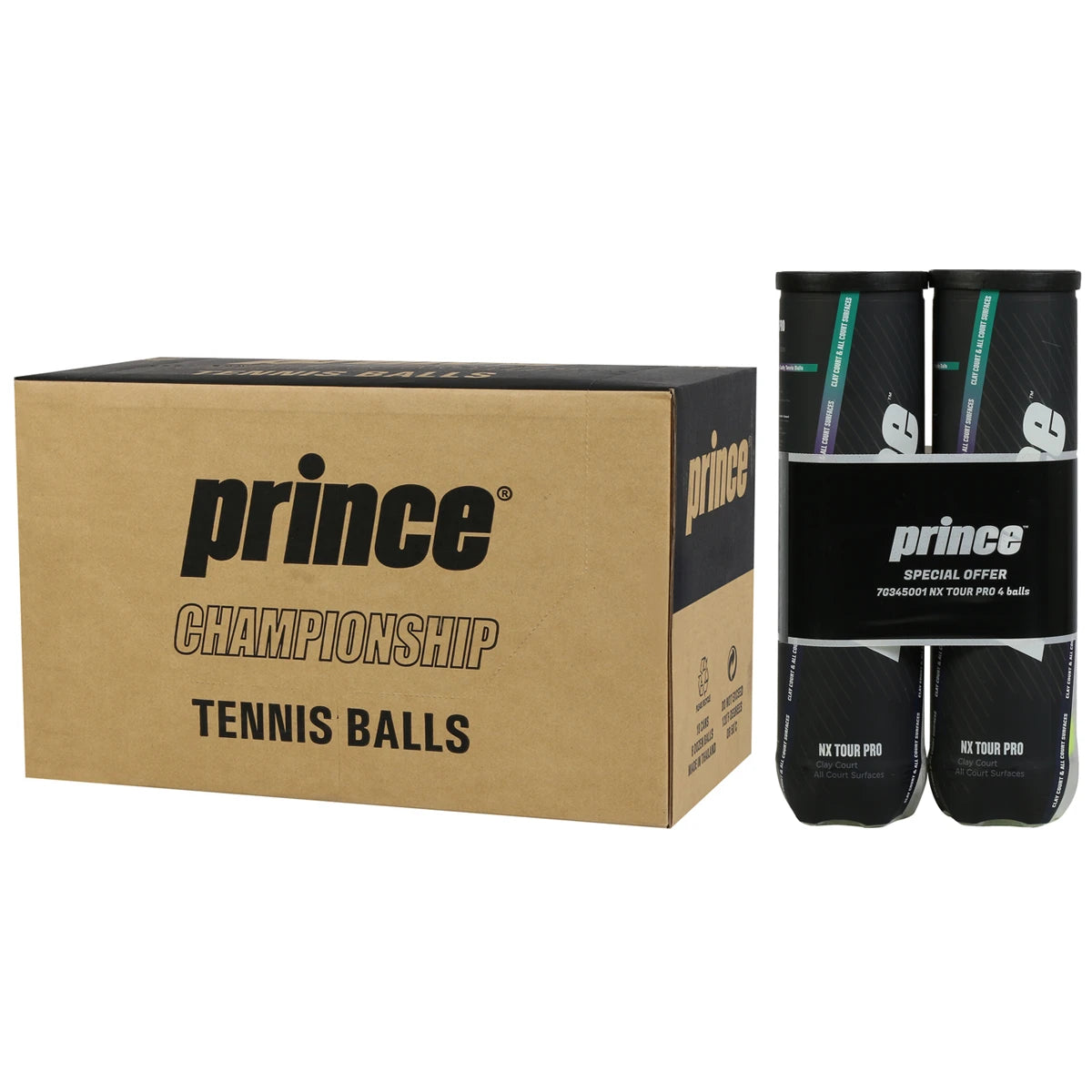 Box of 9 Bipacks of 4 Prince NX Tour Balls