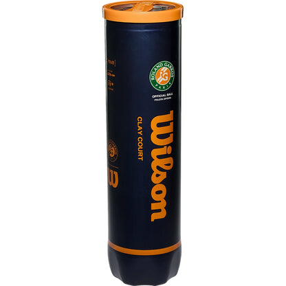 Tube of 4 Wilson Roland Garros Clay Court Tennis Balls
