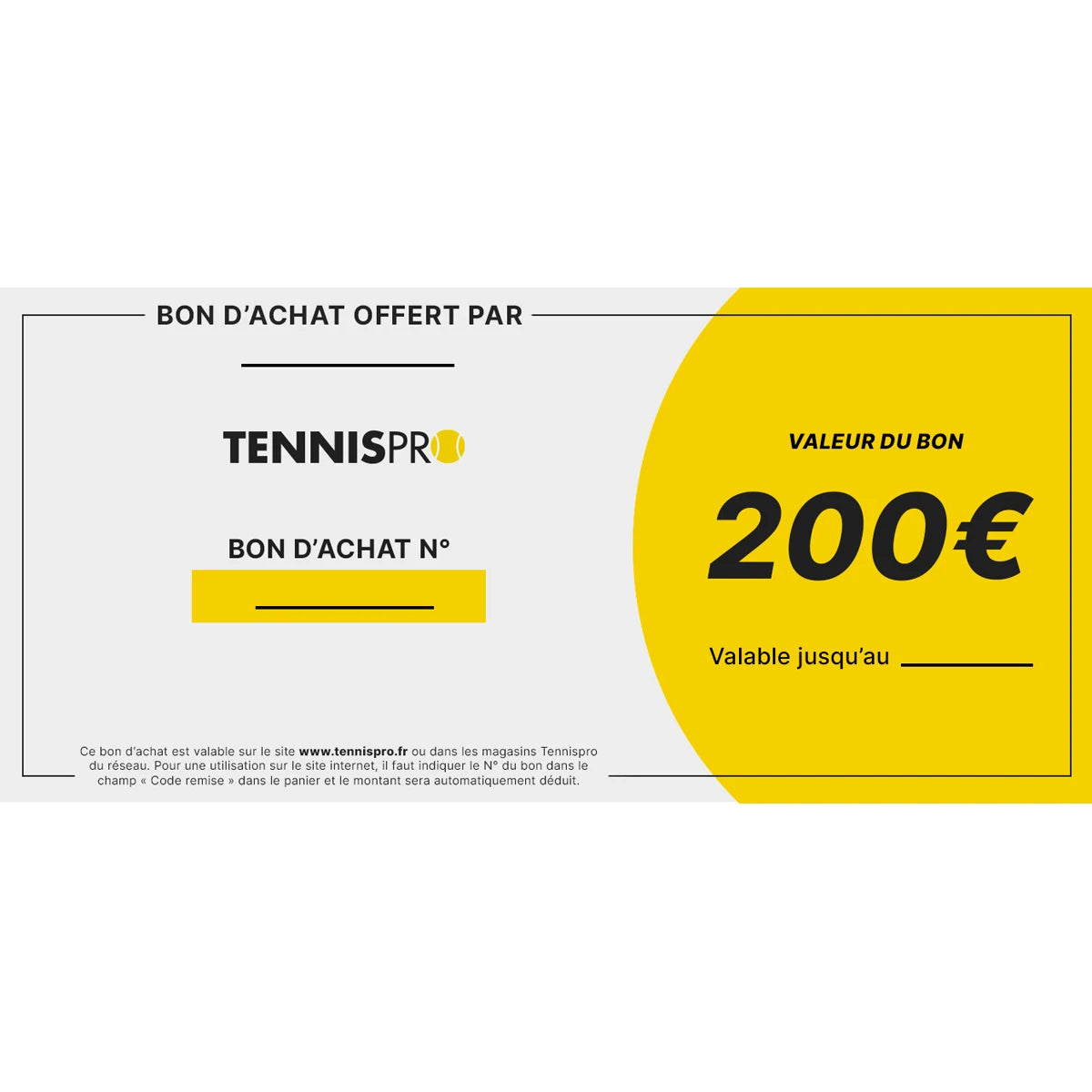 Tennispro Gift Voucher €200
