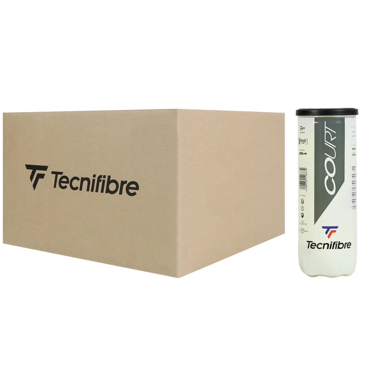 Cartons of 36 Tubes of 3 Tecnifibre Court Balls