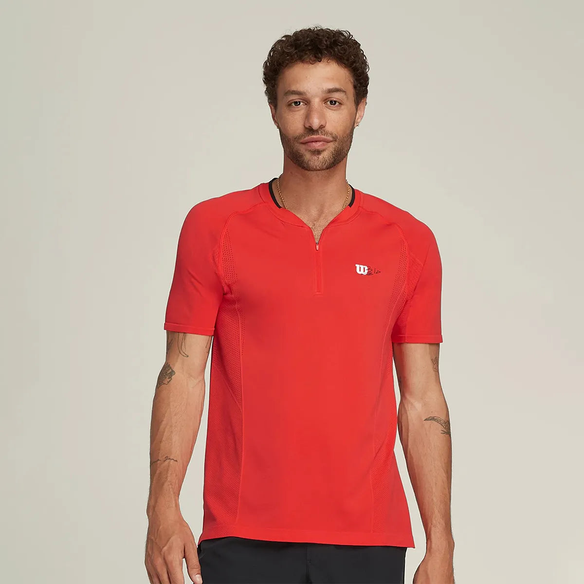 Wilson Bela Series Seamless Zip Henley T-Shirt