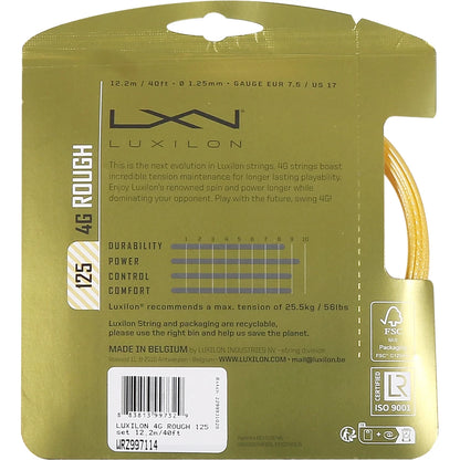 Luxilon 4G Rough String (12 Metres)