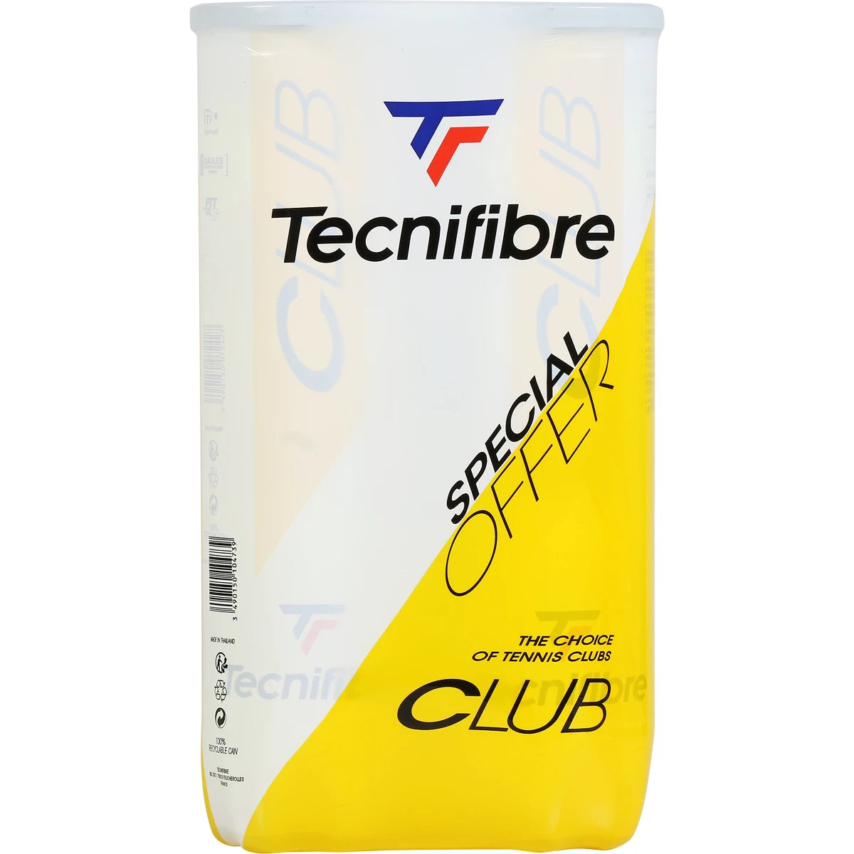 Bipack of 4 Tecnifibre Club Balls