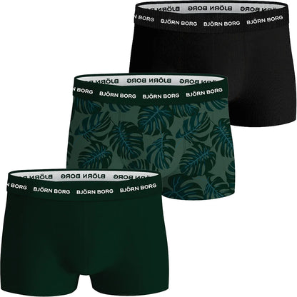 Pack of 3 Bjorn Borg Sports Cotton Stretch Trunks Boxers