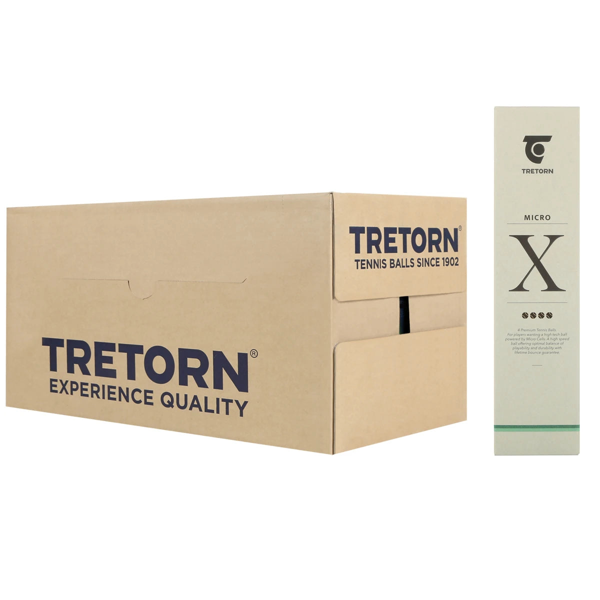 Box of 30 Tubes of 4 Tretorn Micro X Tennis Balls