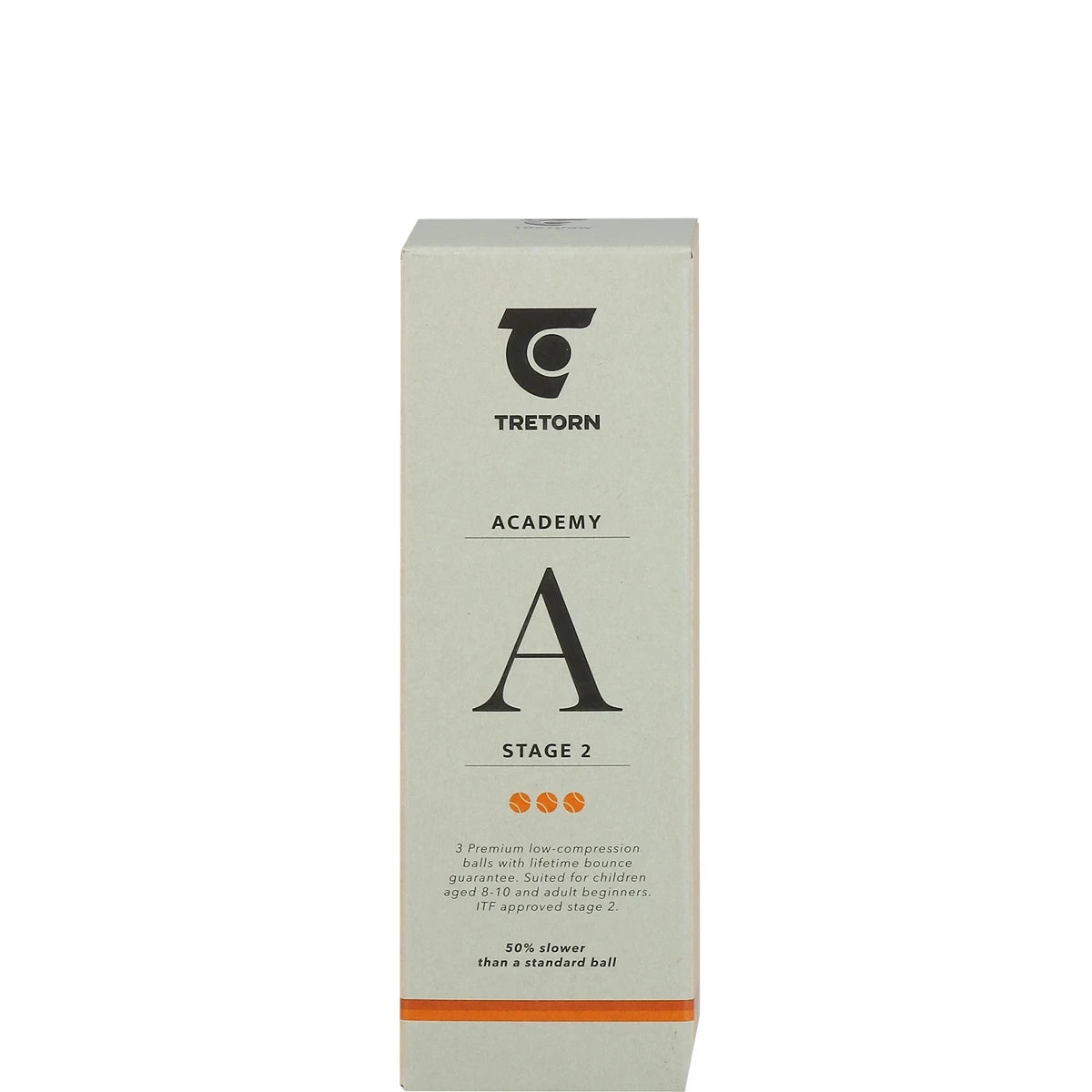 Tube of 3 Tretorn Academy Orange Balls